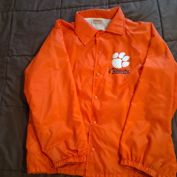 Hartwell Other - VINTAGE Hartwell Clemson Tigers Jacket Adult Large Snap Button Coaches USA 80s